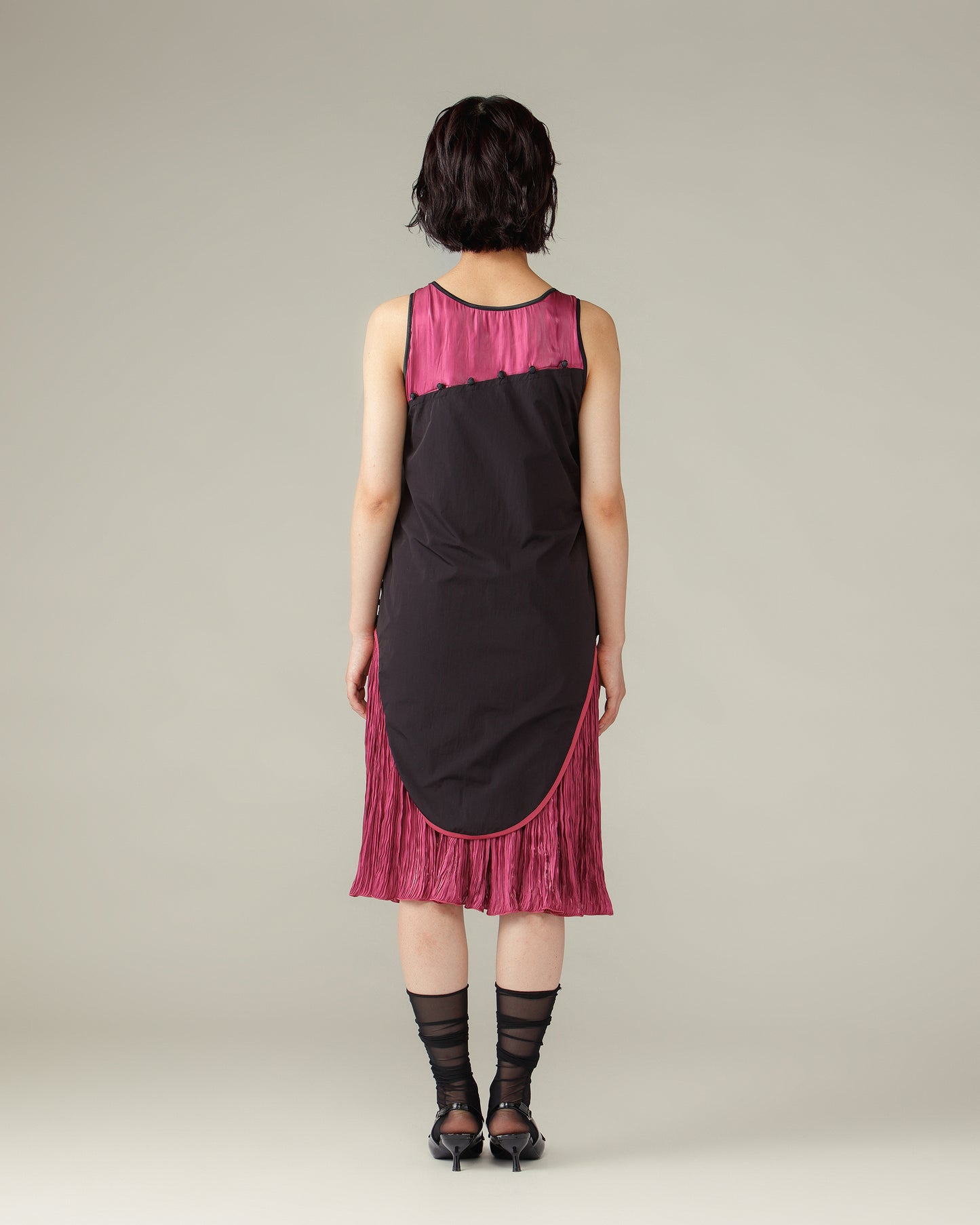 Flower Stitch Dress / Purple