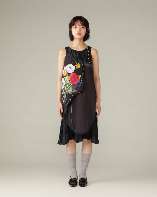 Flower Stitch Dress / Black