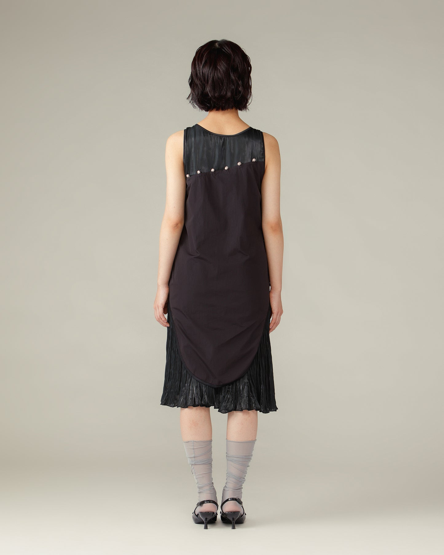 Flower Stitch Dress / Black