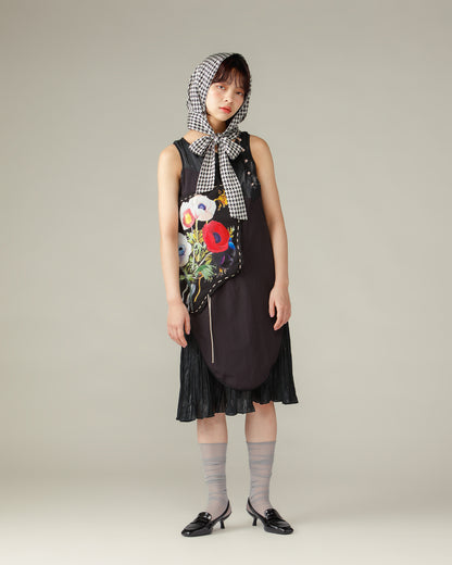 Flower Stitch Dress / Black